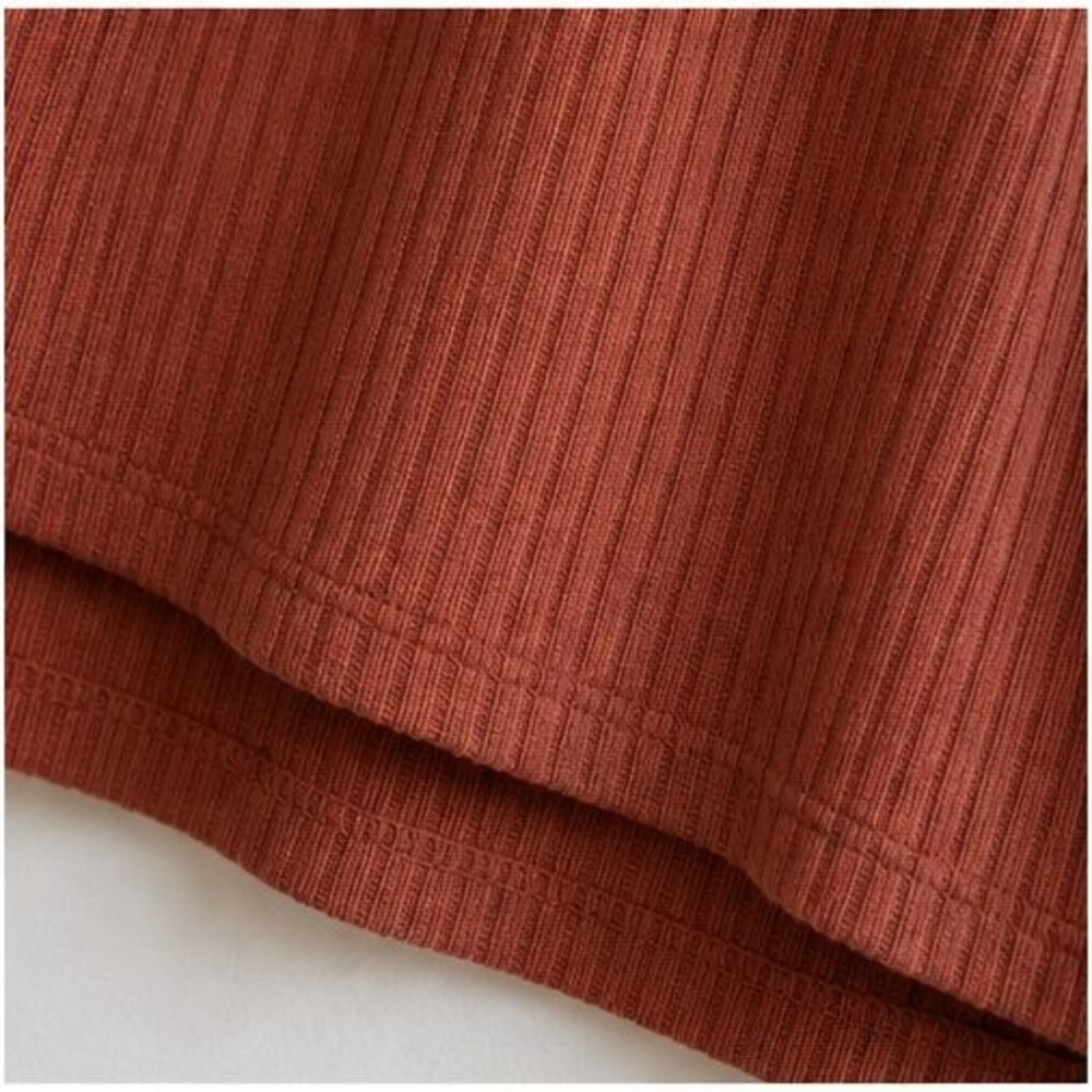Rust V Neck Top - Picture 6 of 6